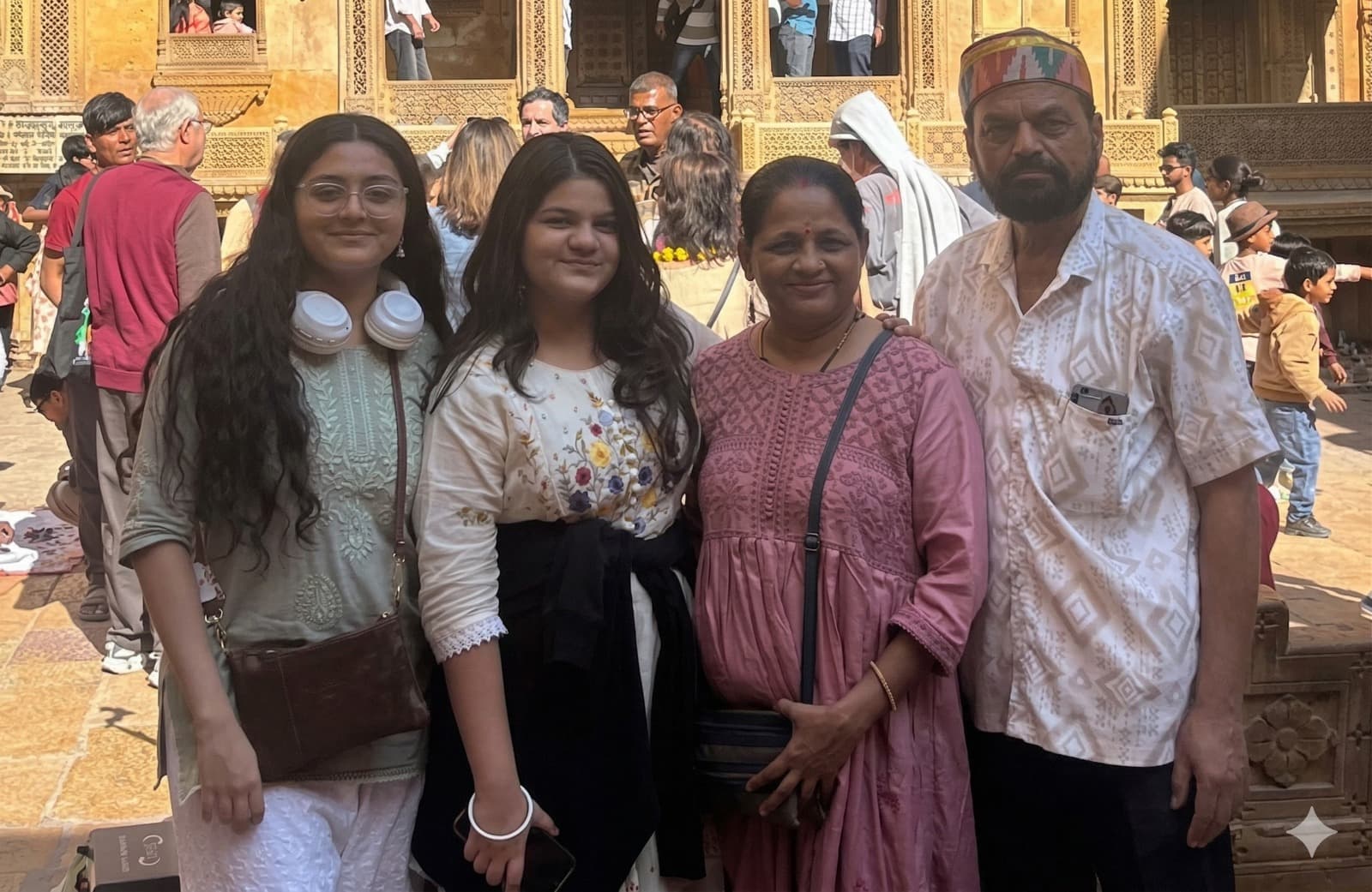 Group enjoying boat ride in backwaters